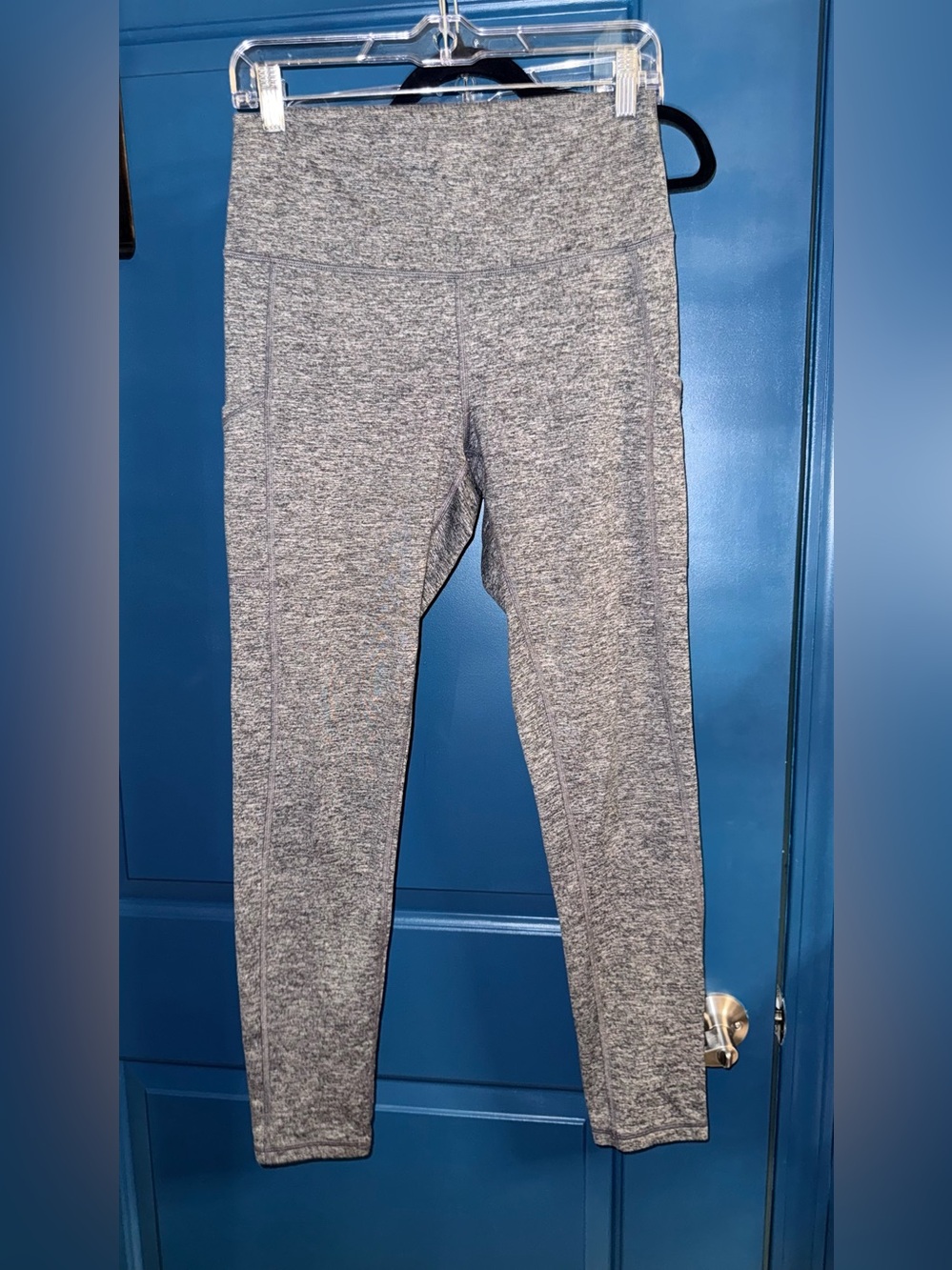 Offline by Aerie Warmup High-Waist Heather Gray Pocket Leggings Size L LONG